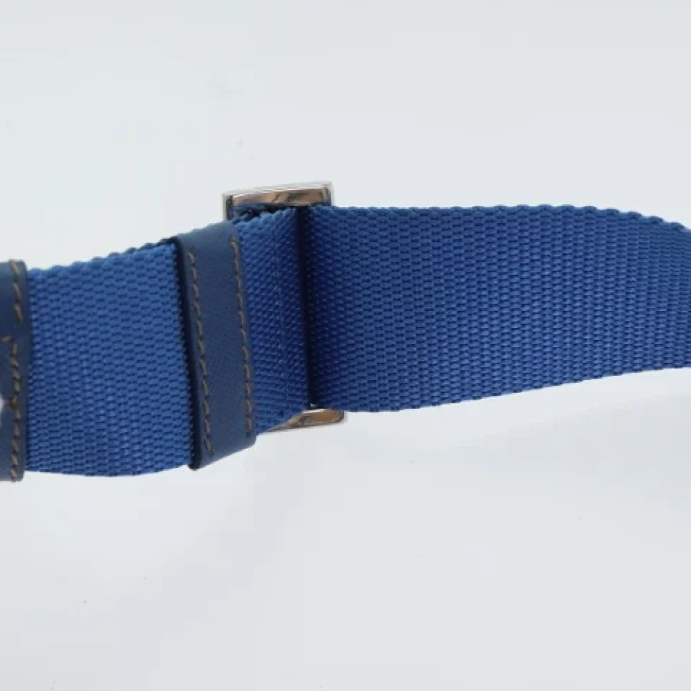 Prada Vintage Pre-owned Canvas prada-bags Blue Dames