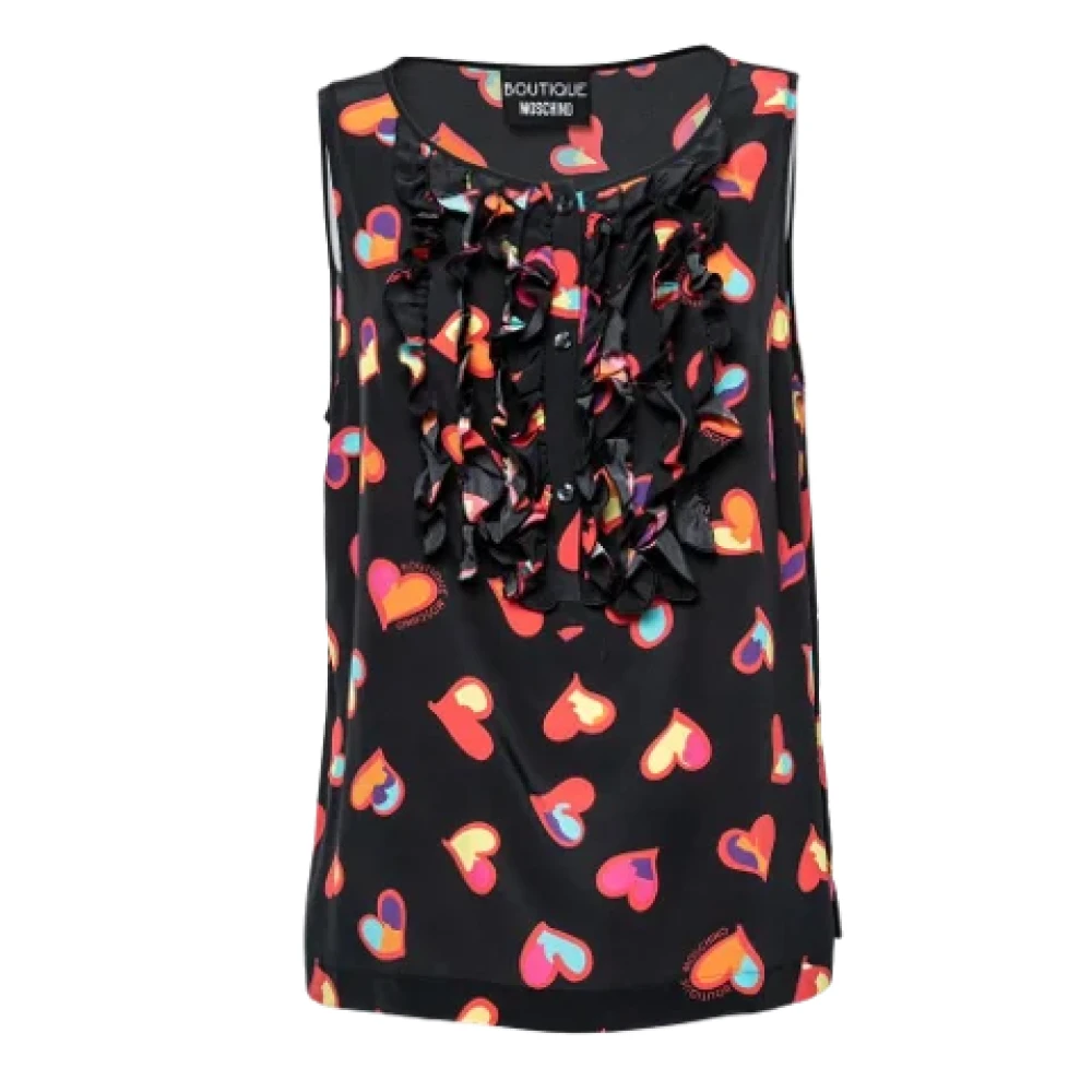 Moschino Pre-Owned Pre-owned Silk tops Black Dames