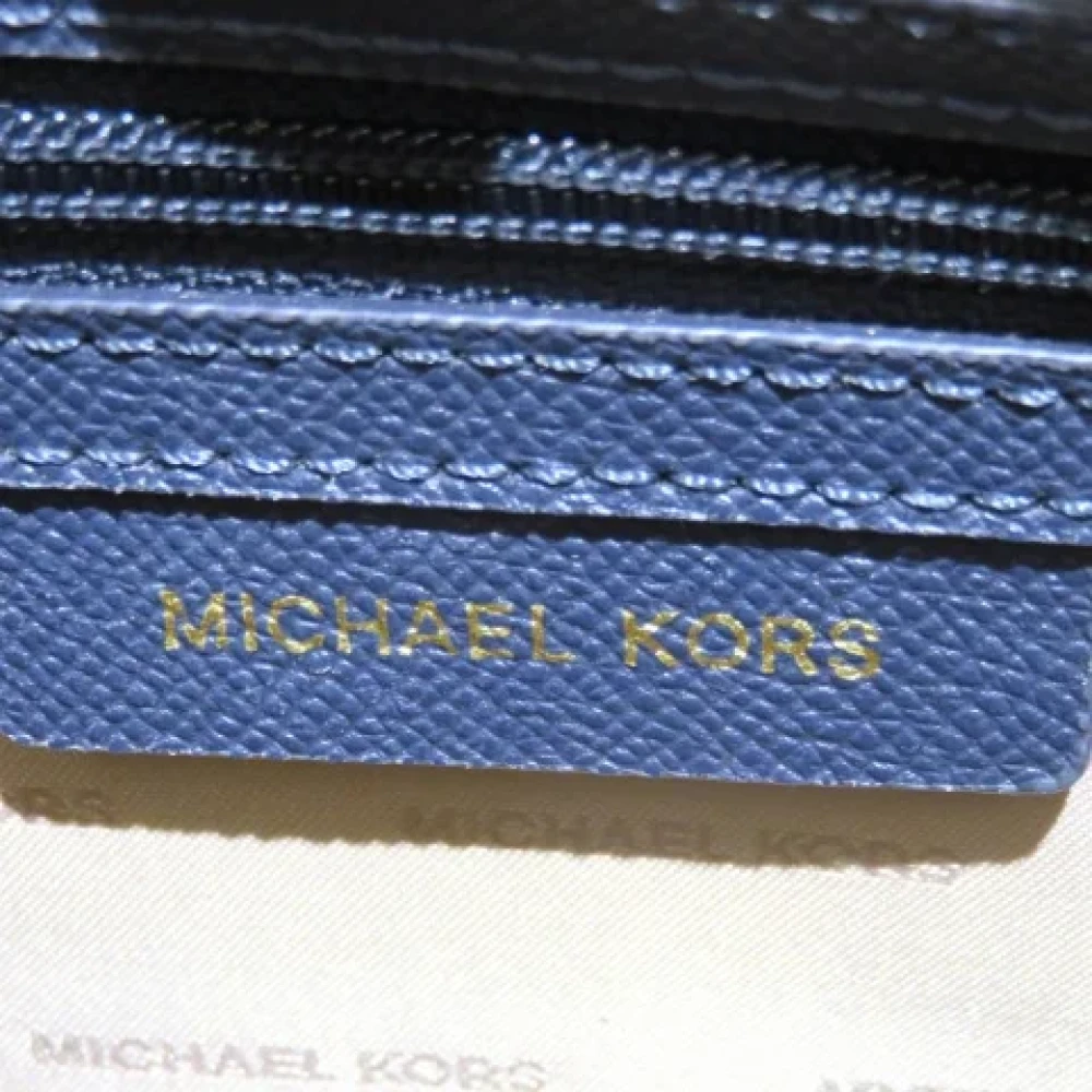 Michael Kors Pre-owned Leather shoulder-bags Blue Dames