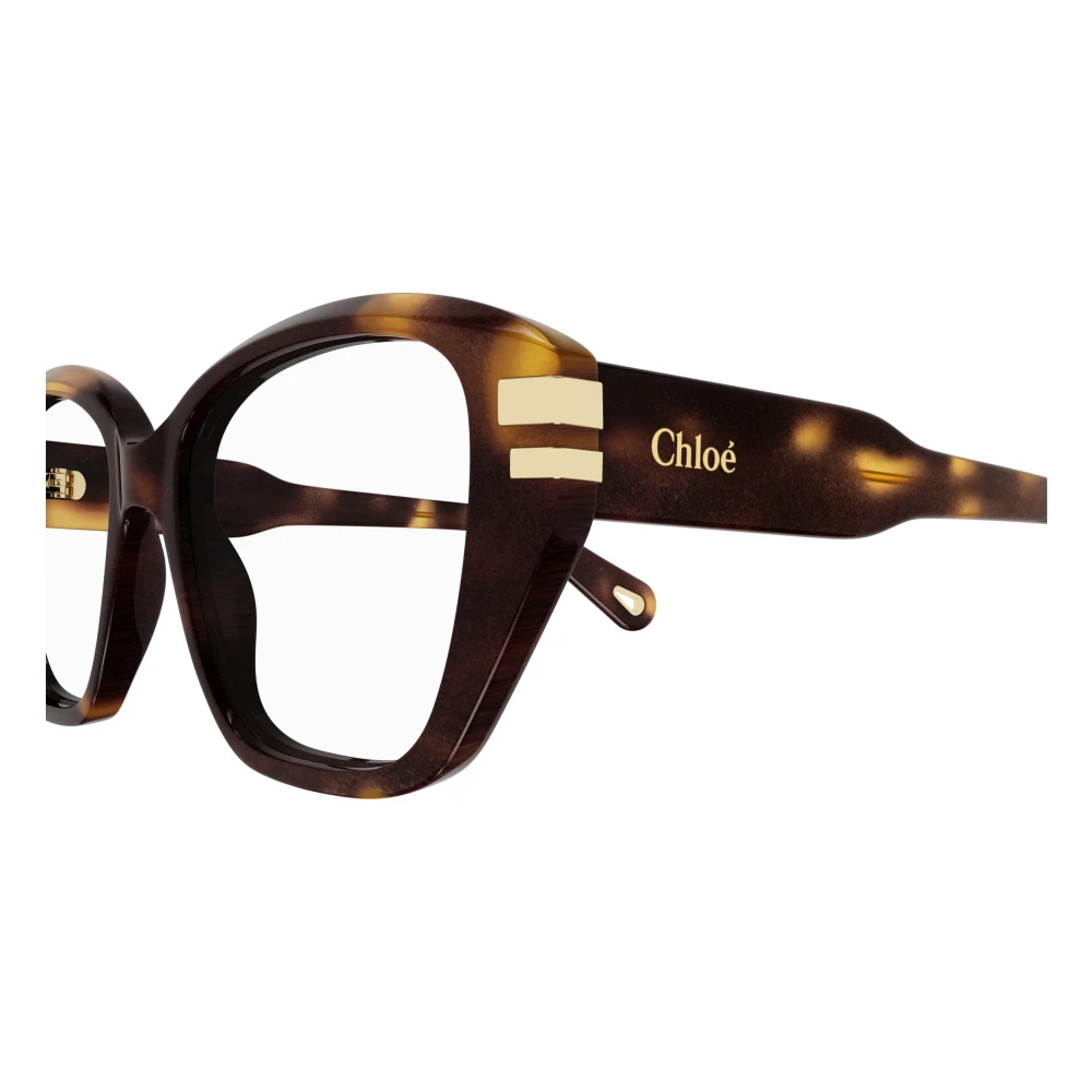 Chloé Mode Bril in Zwart Brown Dames