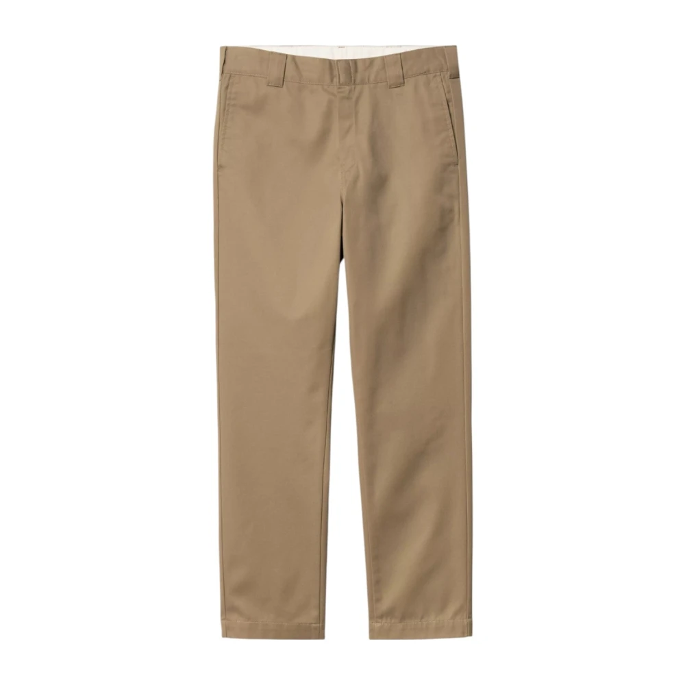 Carhartt Wip Brown Straight Trousers, Male, W31, Master Pant