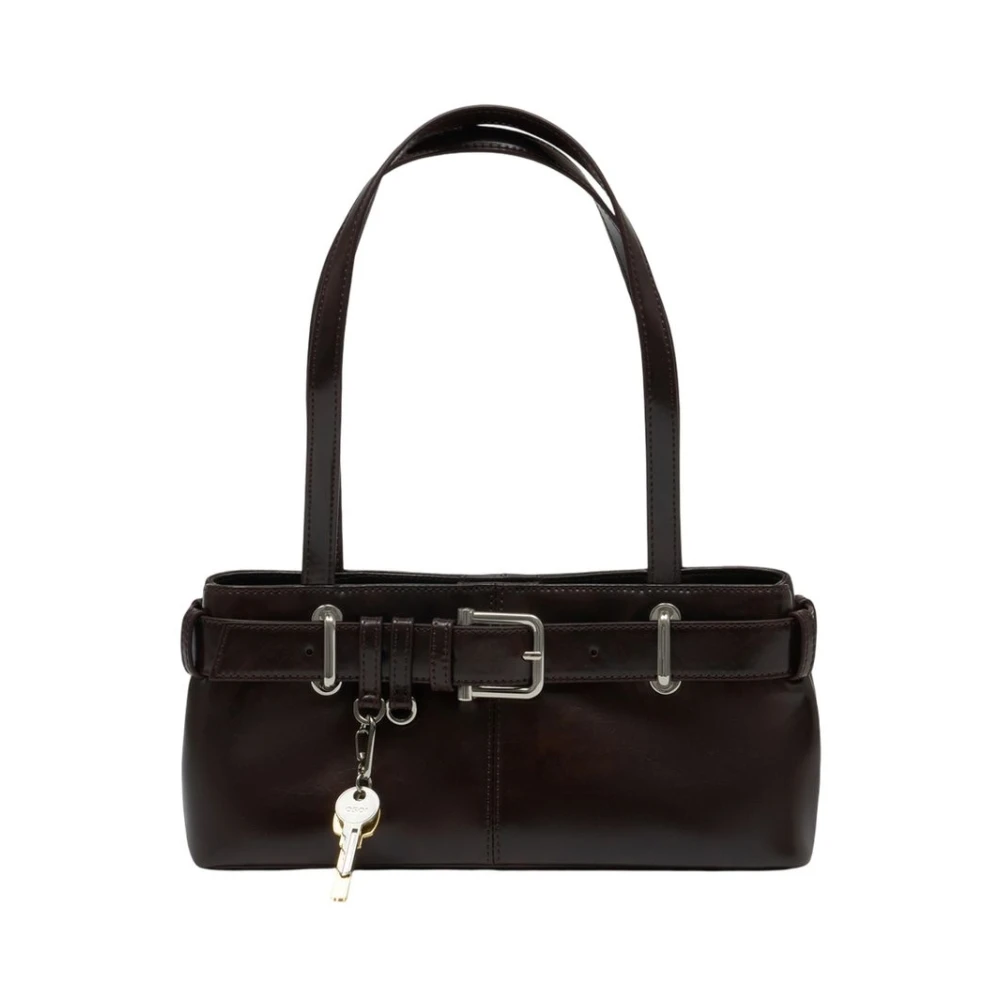 Osoi Women's Brown Shoulder Brocle Mini Bag