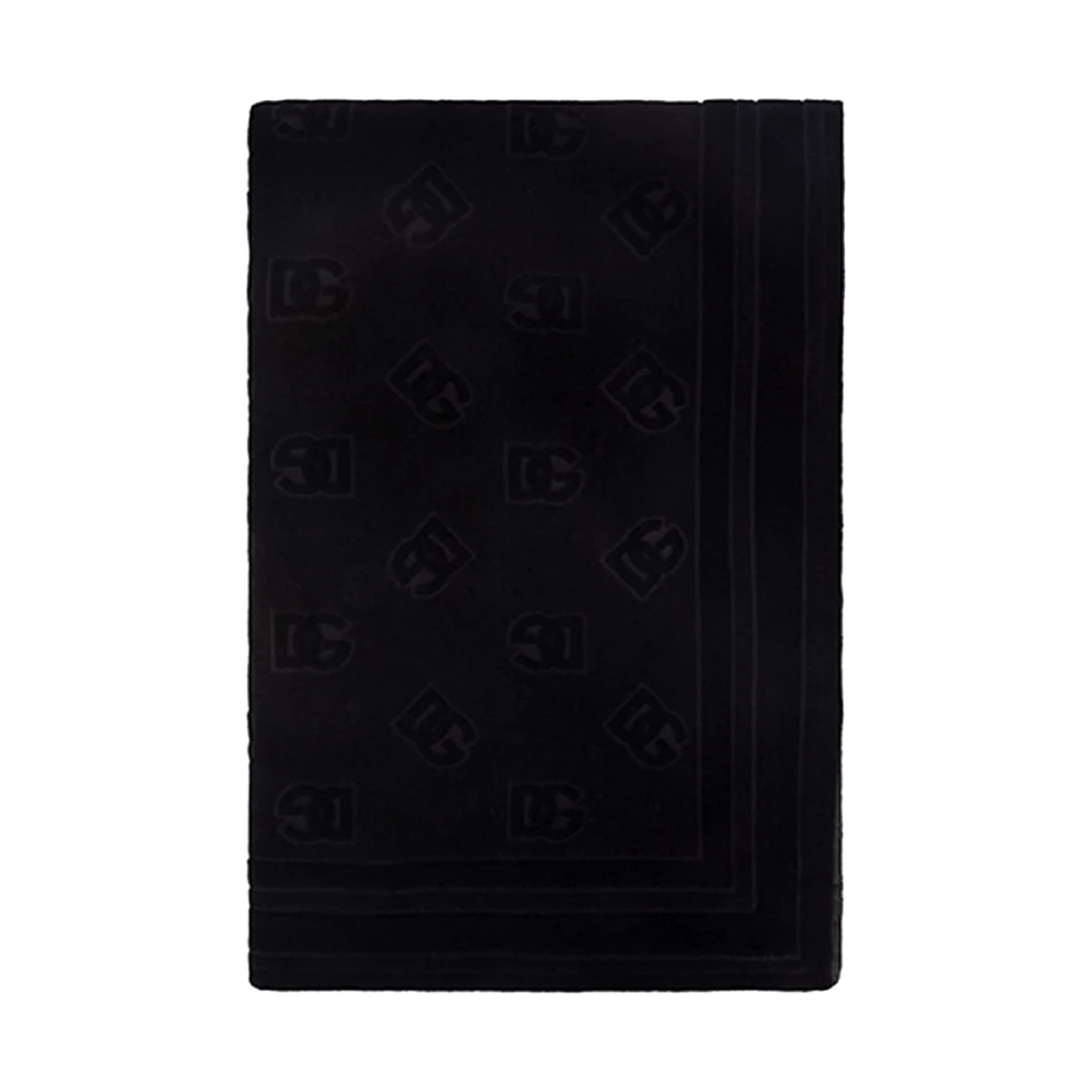 Dolce & Gabbana Luxe Strandhanddoek Black Heren