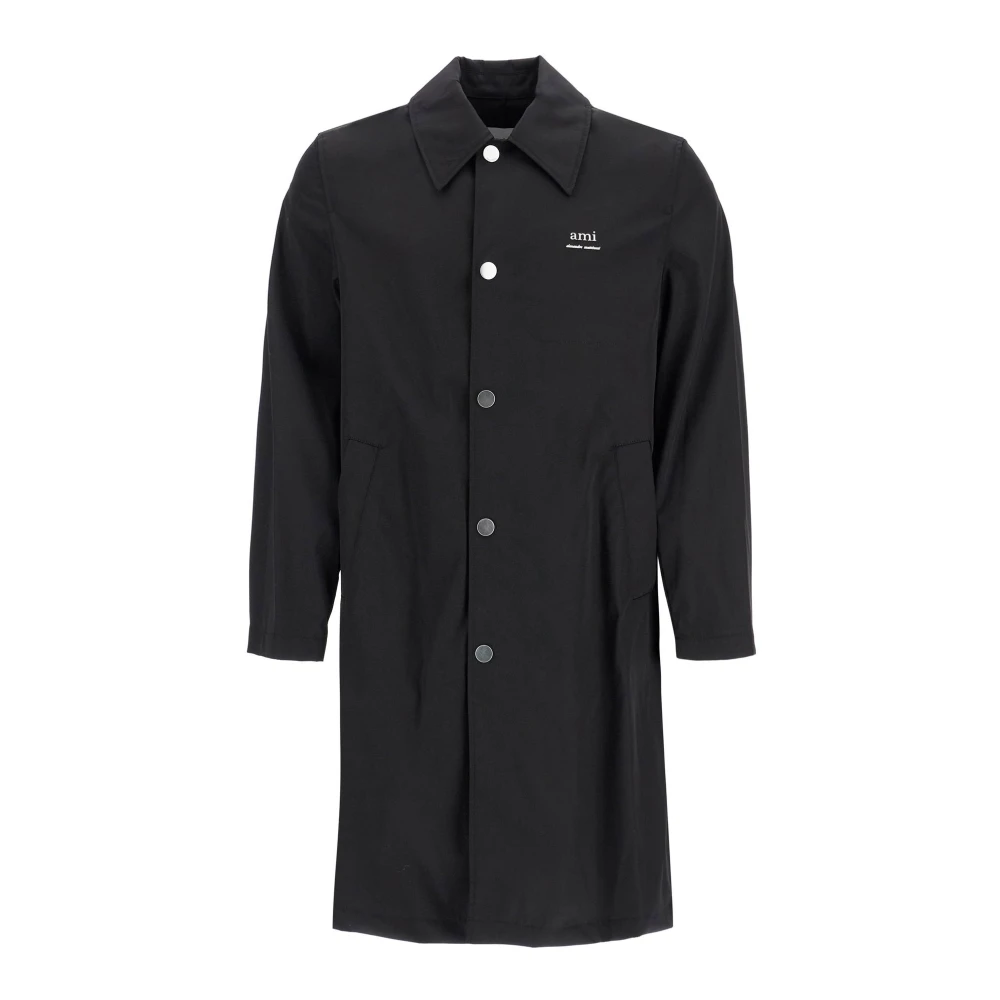 Ami Paris Nylon en Katoen Unisex Autojas Black Heren