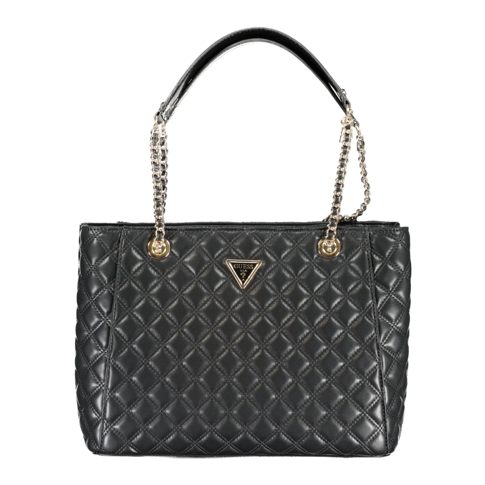 Guess Zwarte Schoudertas met Kettinghandvat Black Dames