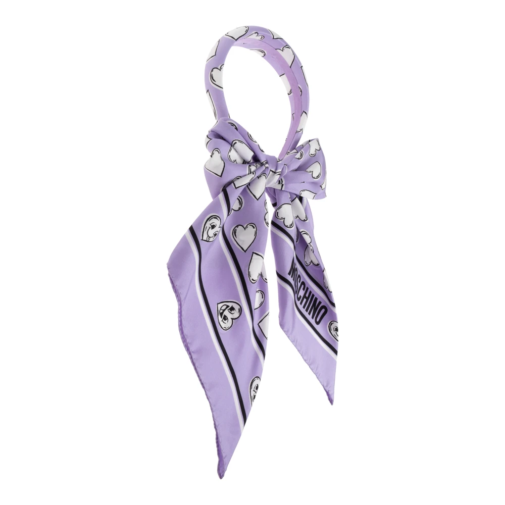 Moschino Zijden Haarband Purple Dames