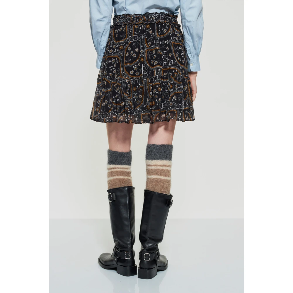 Antik batik Elie print rok Black Dames