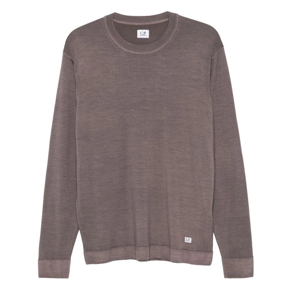 C.P. Company Merino Wol Crewneck Sweater Purple Heren