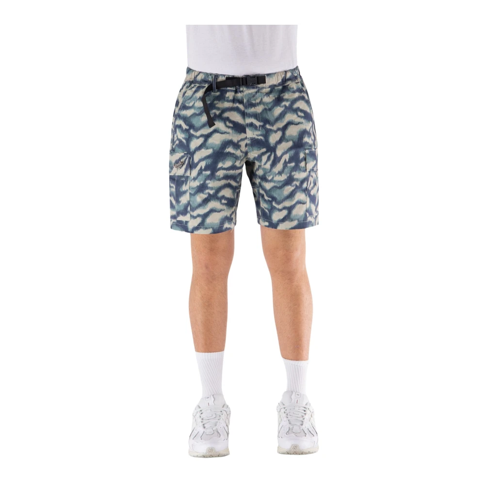 Garment Workshop Camouflage Shorts met ritssluiting zakken Multicolor Heren