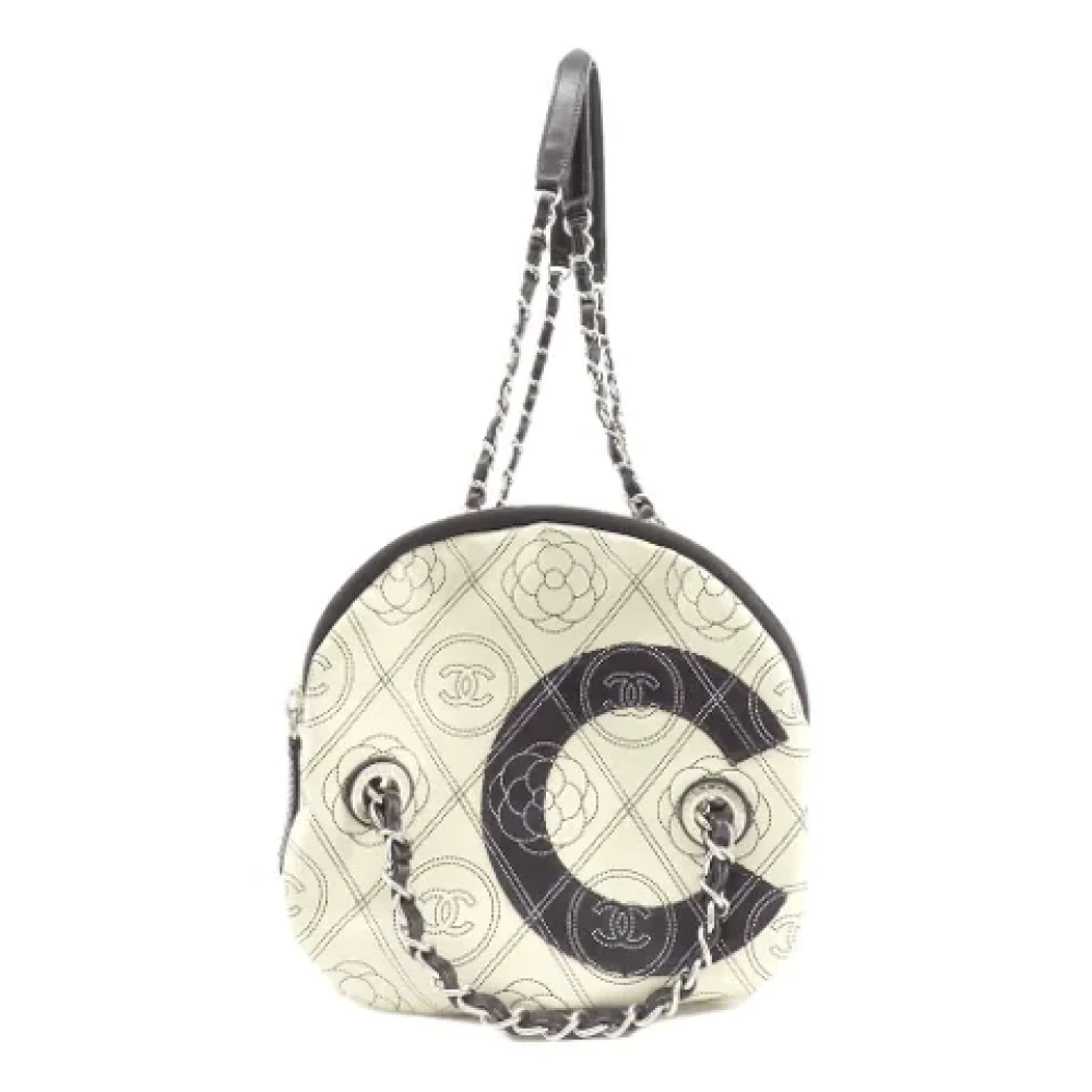Chanel Vintage Pre-owned Leather travel-bags Black Dames