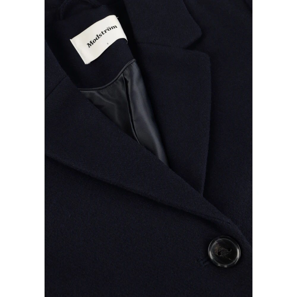 Modström Elegante Pamela Coat in Marineblauw Blue Dames