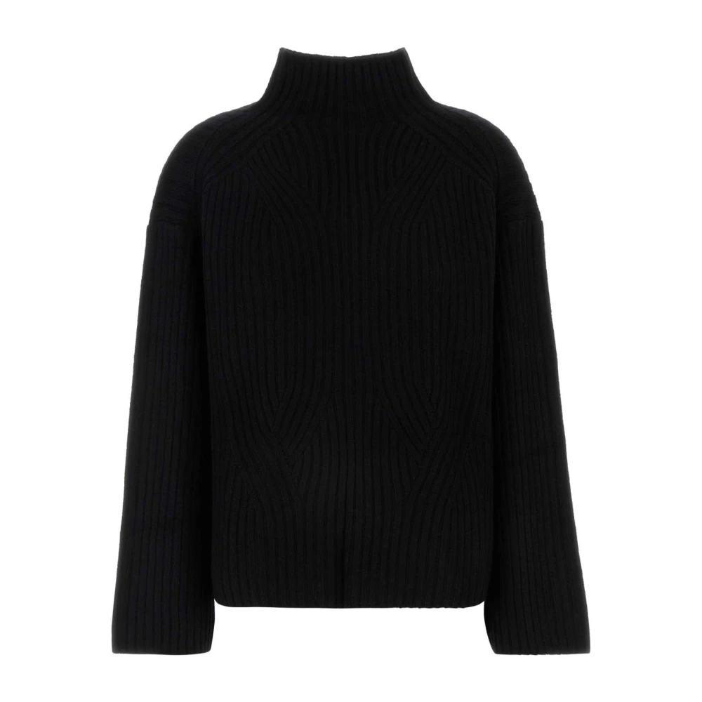 Loulou Studio Gezellige Turtleneck Sweater Black Dames