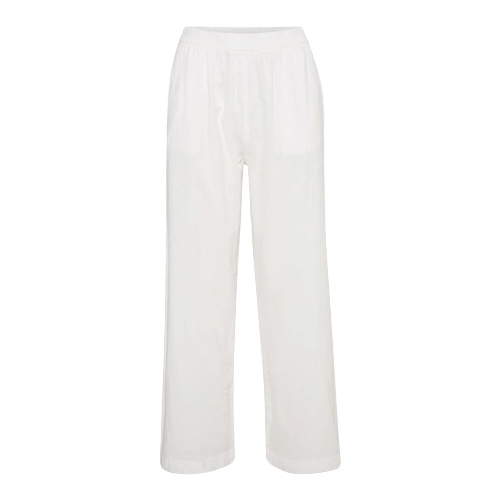 Kaffe Donna Bianco Pantaloni Da Naya - Immagine 2