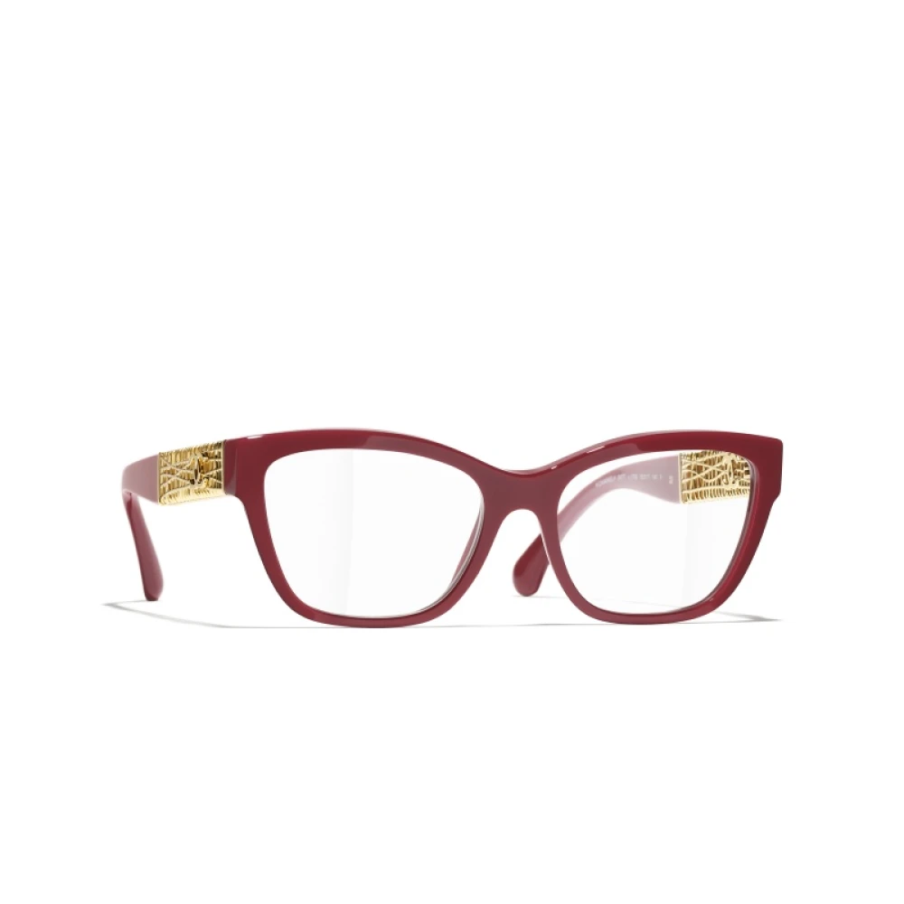 Chanel Stijlvolle Brilmonturen met 3 Jaar Garantie Red Dames