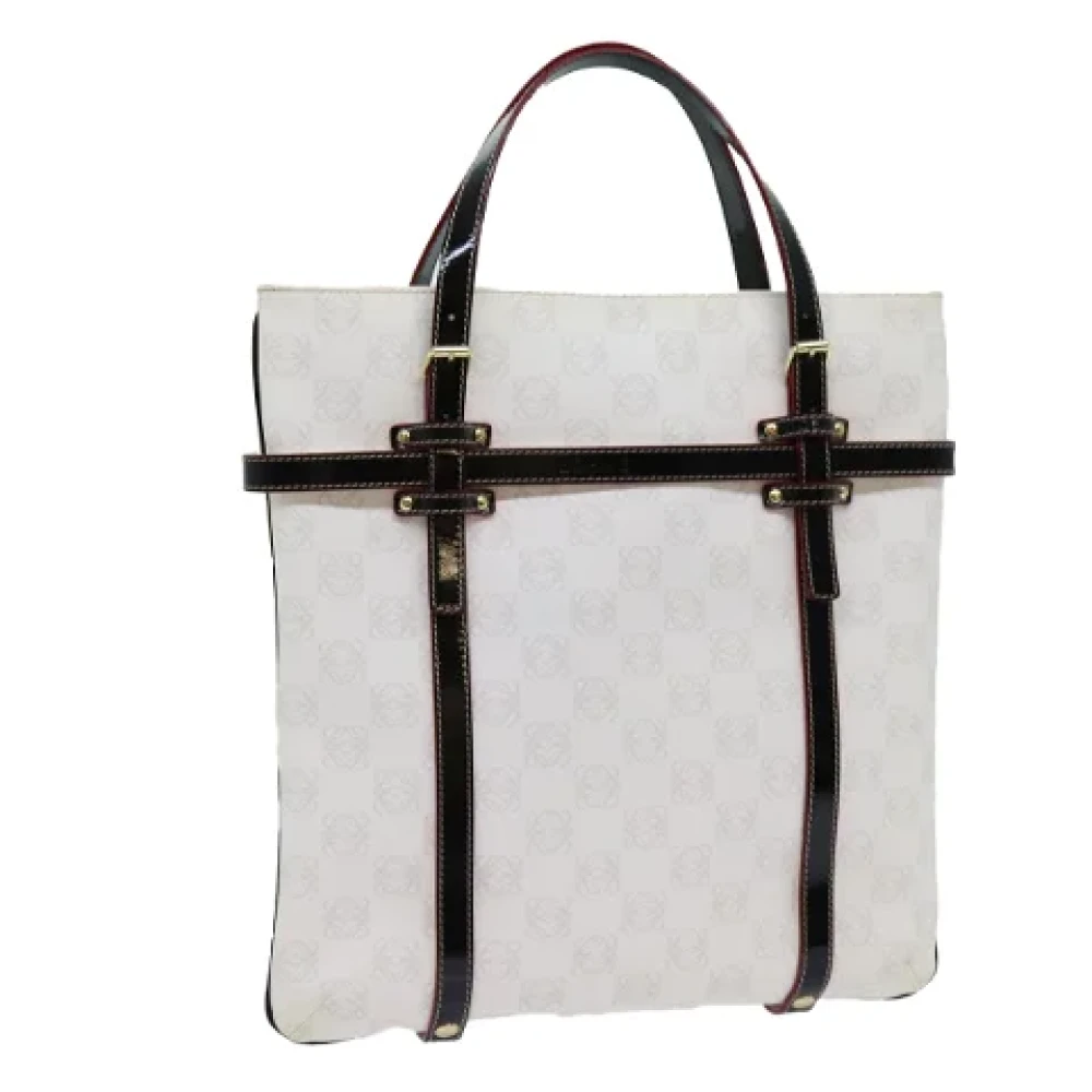 Loewe Pre-owned Canvas totes White Dames