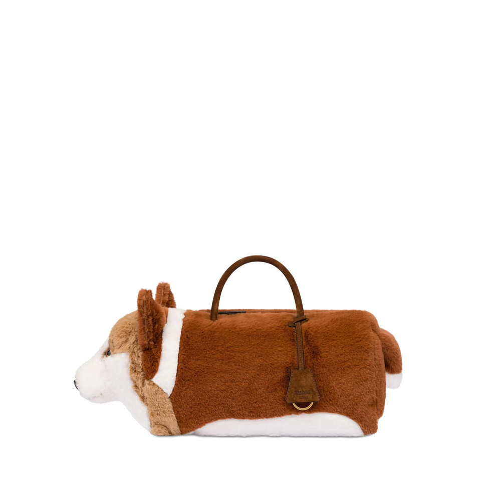 ショルダーバッグ・ポシェット Moschino Brown Suede Leather Handbag Shop bags from Moschino online at Miinto