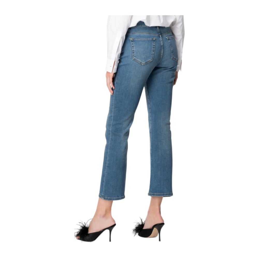 pinko Vintage Bootcut Denim Stretch Jeans Blue Dames
