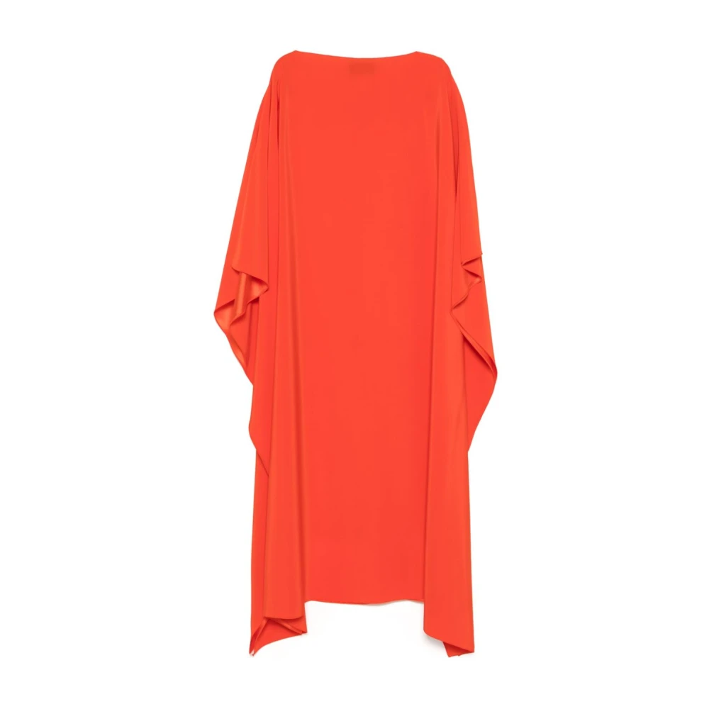 Gianluca Capannolo Oranje Bootnek Kaftan Jurk Orange Dames
