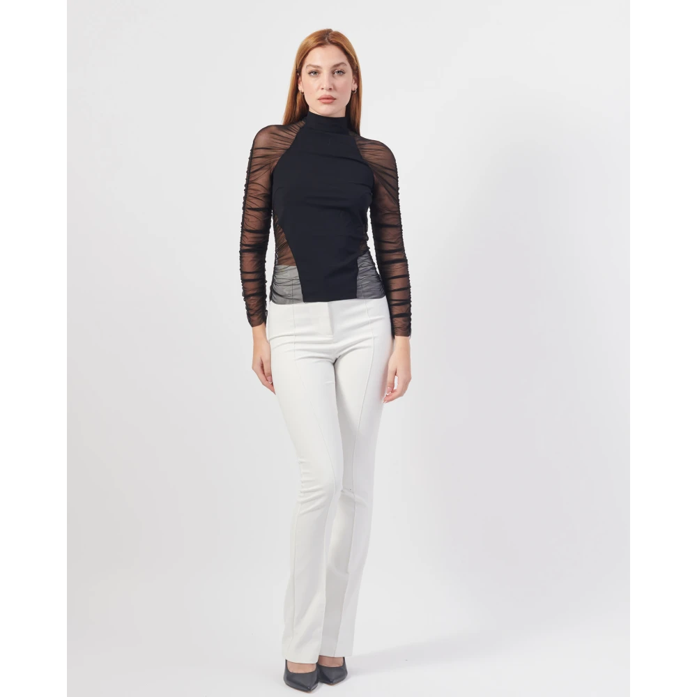 PATRIZIA PEPE Zwarte Elegante Jurk Black Dames