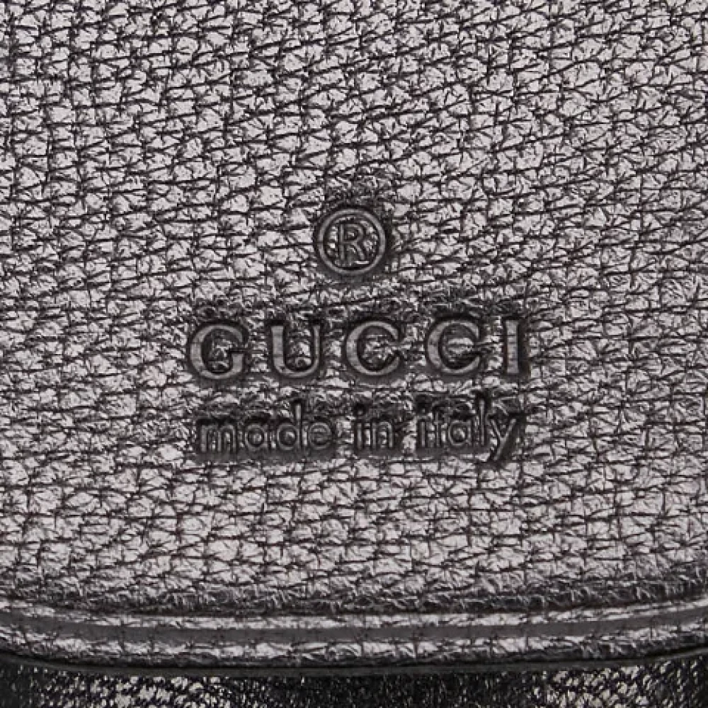 Gucci Vintage Pre-owned Leather key-holders Black Dames