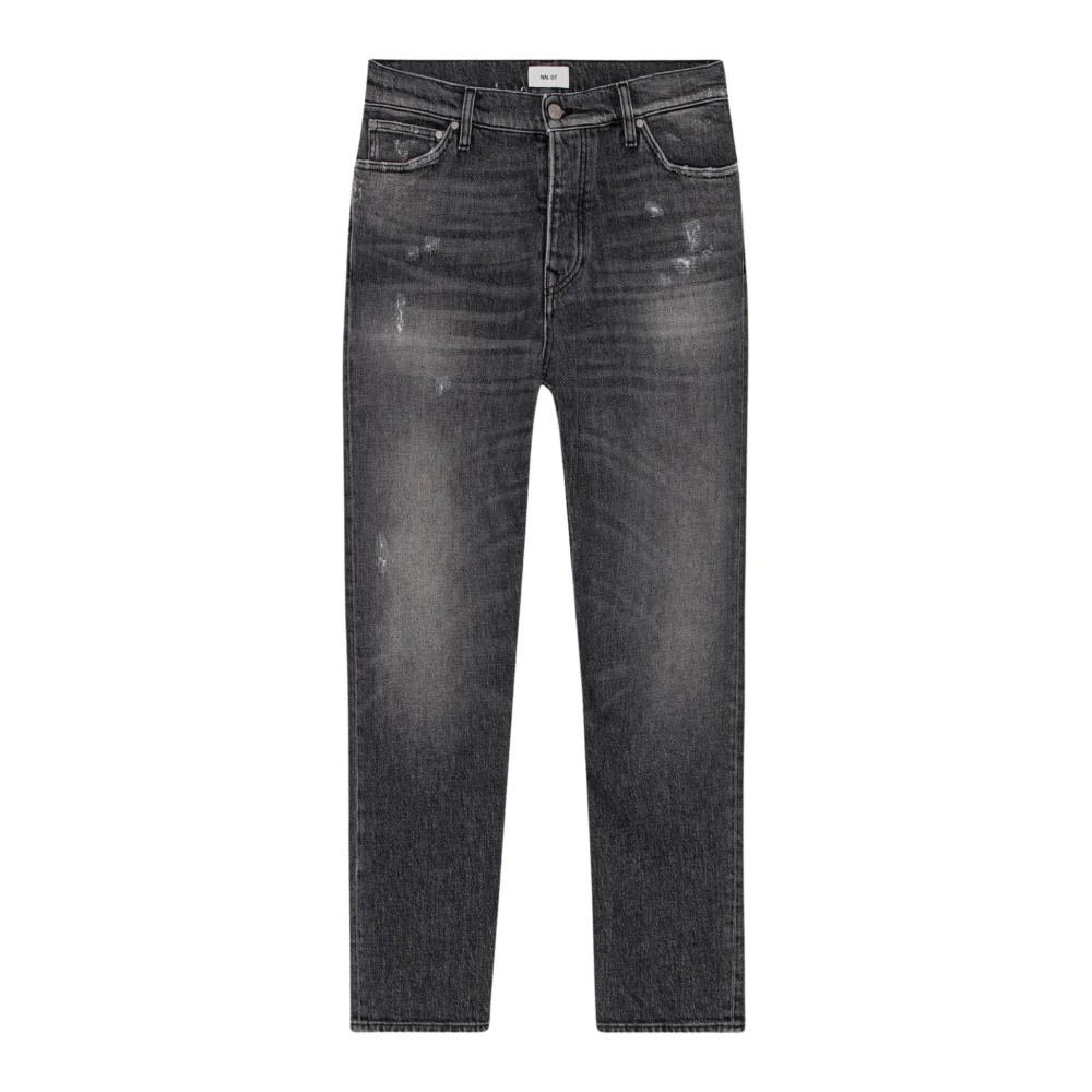 Nn07 Tapered Cropped Grå Denim Jeans Gray, Herr