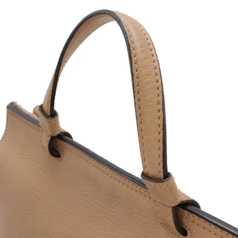 Gucci Vintage Pre-owned Leather gucci-bags Beige Dames