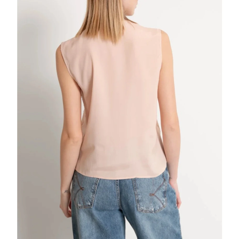 Kaos Sleeveless Tops Pink Dames