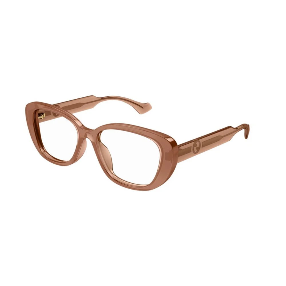 Gucci Bruine montuur zonnebril Brown Dames
