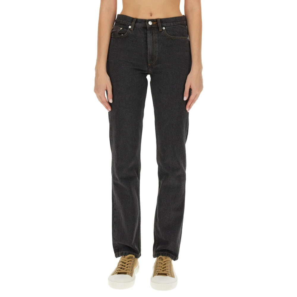 A.p.c. Katoenen Jeans Gemaakt in Portugal Black Dames