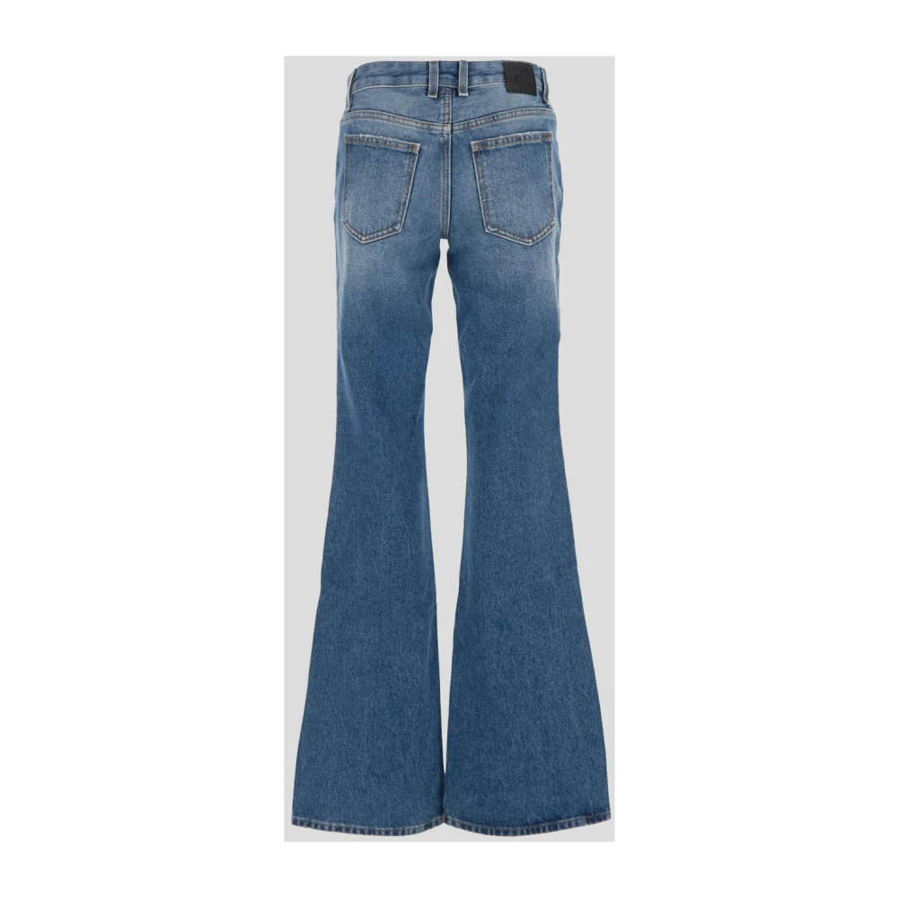 Off White Flared Jeans Blue Dames