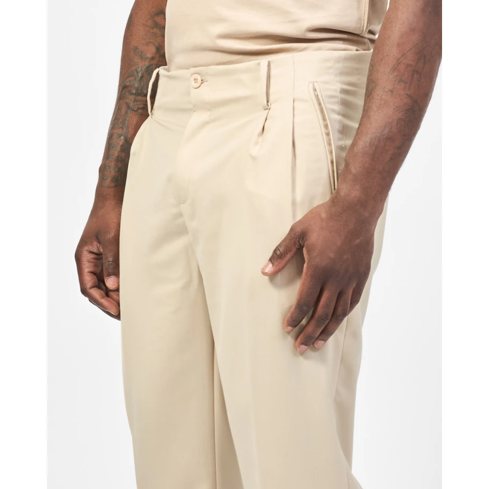Richmond Zandbroek met Pences en Zakken Beige Heren