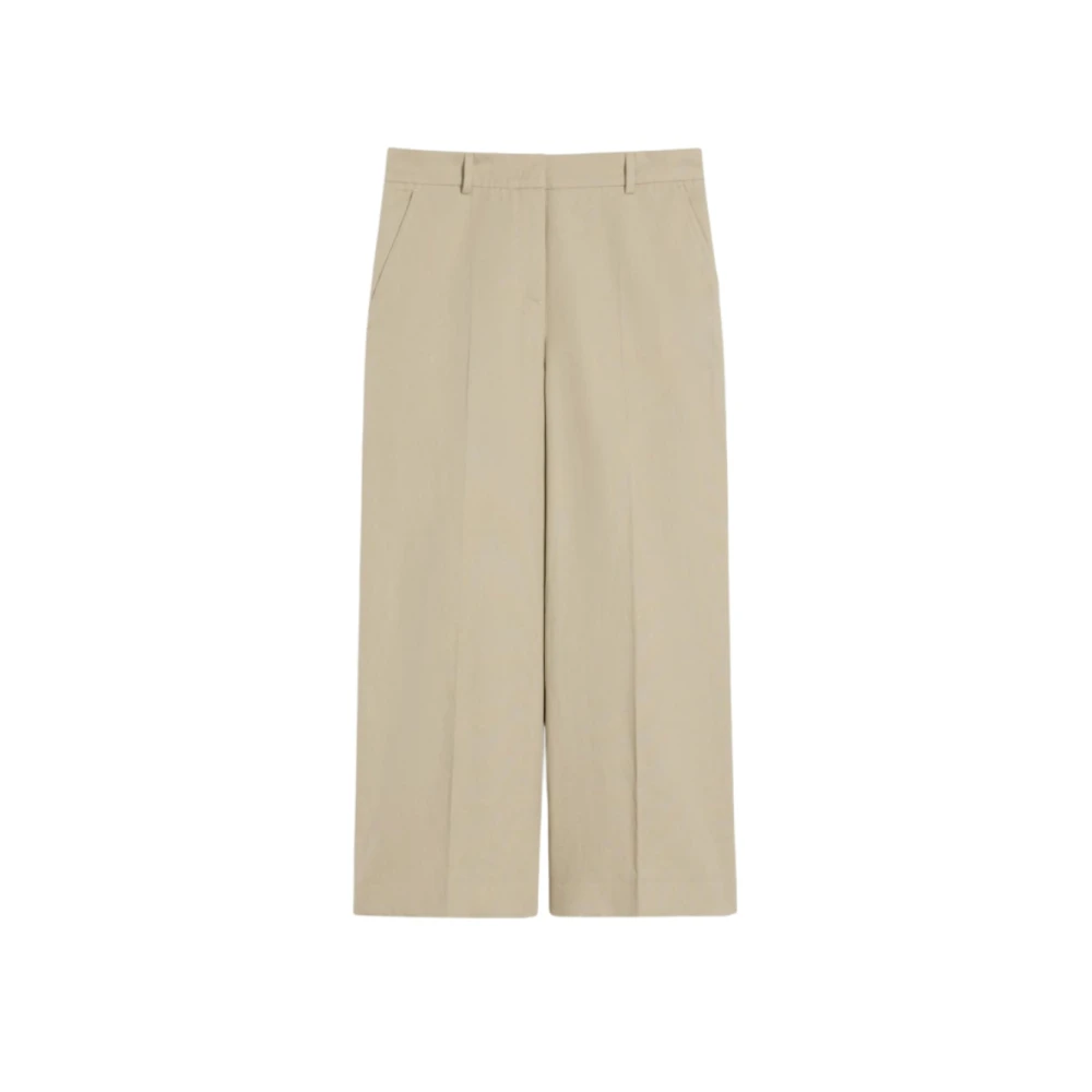 Weekend Max Mara Women's Beige Cropped Trousers, Xl, Wkdzircone Trousers