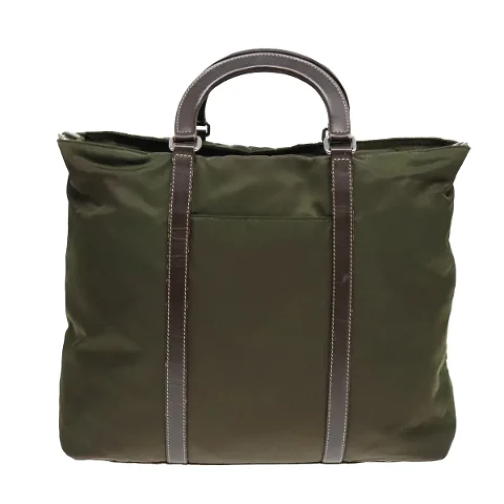 Prada Vintage Pre-owned Nylon prada-bags Brown Dames