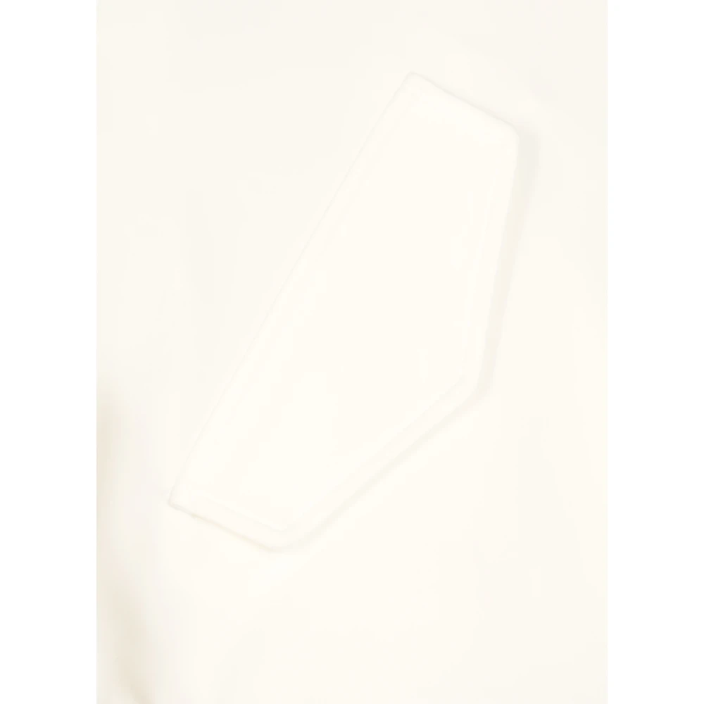Fabiana Filippi Witte Bomberjack met Ronde Halslijn White Dames