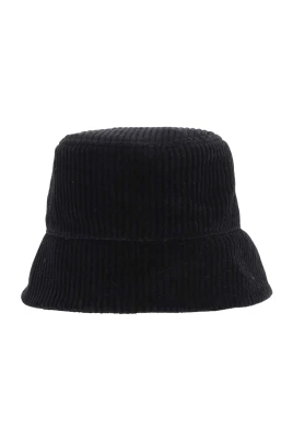 Ribbstickad Hatt i Bomullssammet