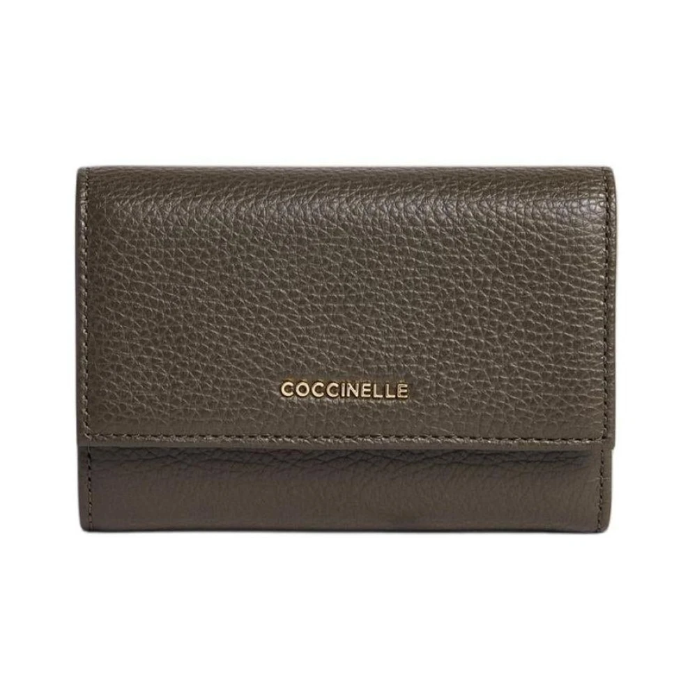 Coccinelle Metallic Medium Wallet - Female - Wallets & Cardholders - Green - One Size - Accessories