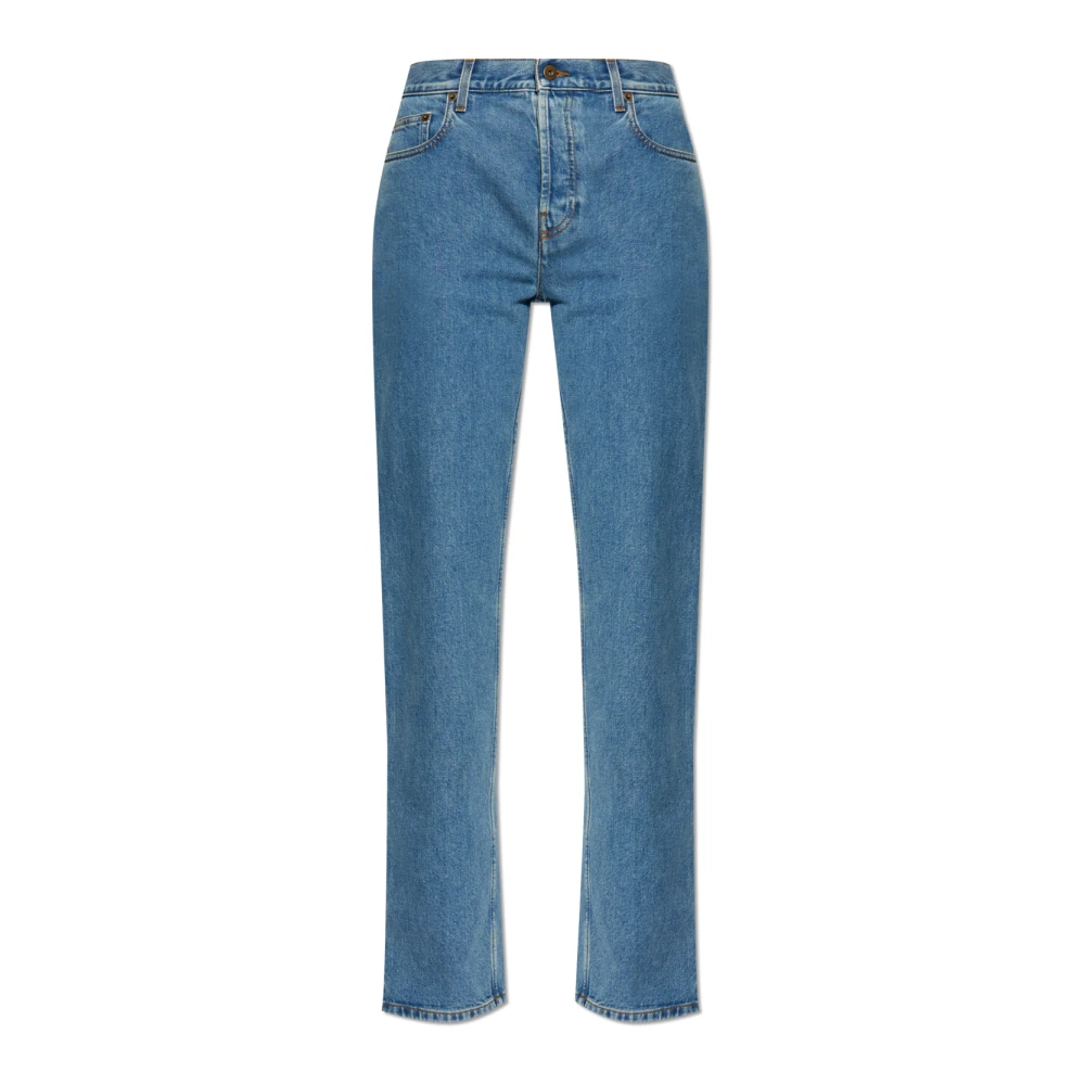 Burberry Women's Blue Straight Fit Jeans, W27, Dalia Jeans