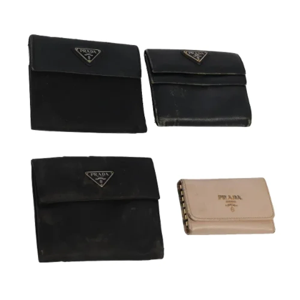 Prada Vintage Pre-owned Nylon wallets Pink Dames