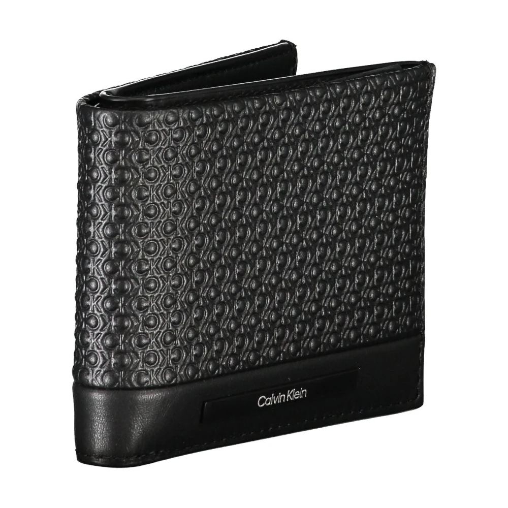 Calvin Klein Heren Portemonnee Zwart Rfid Blokkering Contrast Details Black Heren