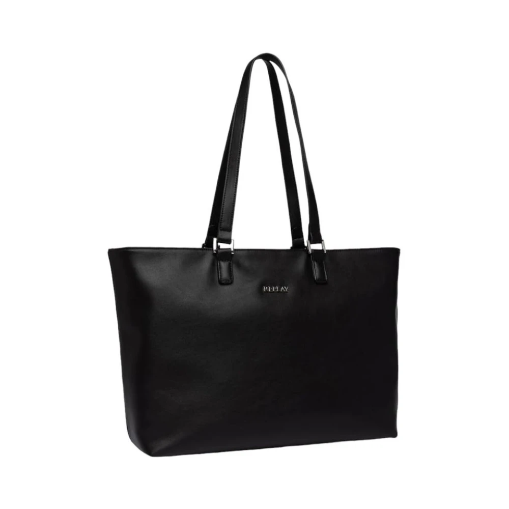 Replay Donna Nero Shopper Tinta Unita