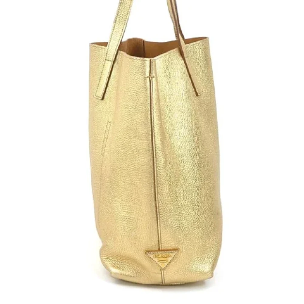 Prada Vintage Pre-owned Leather prada-bags Yellow Dames
