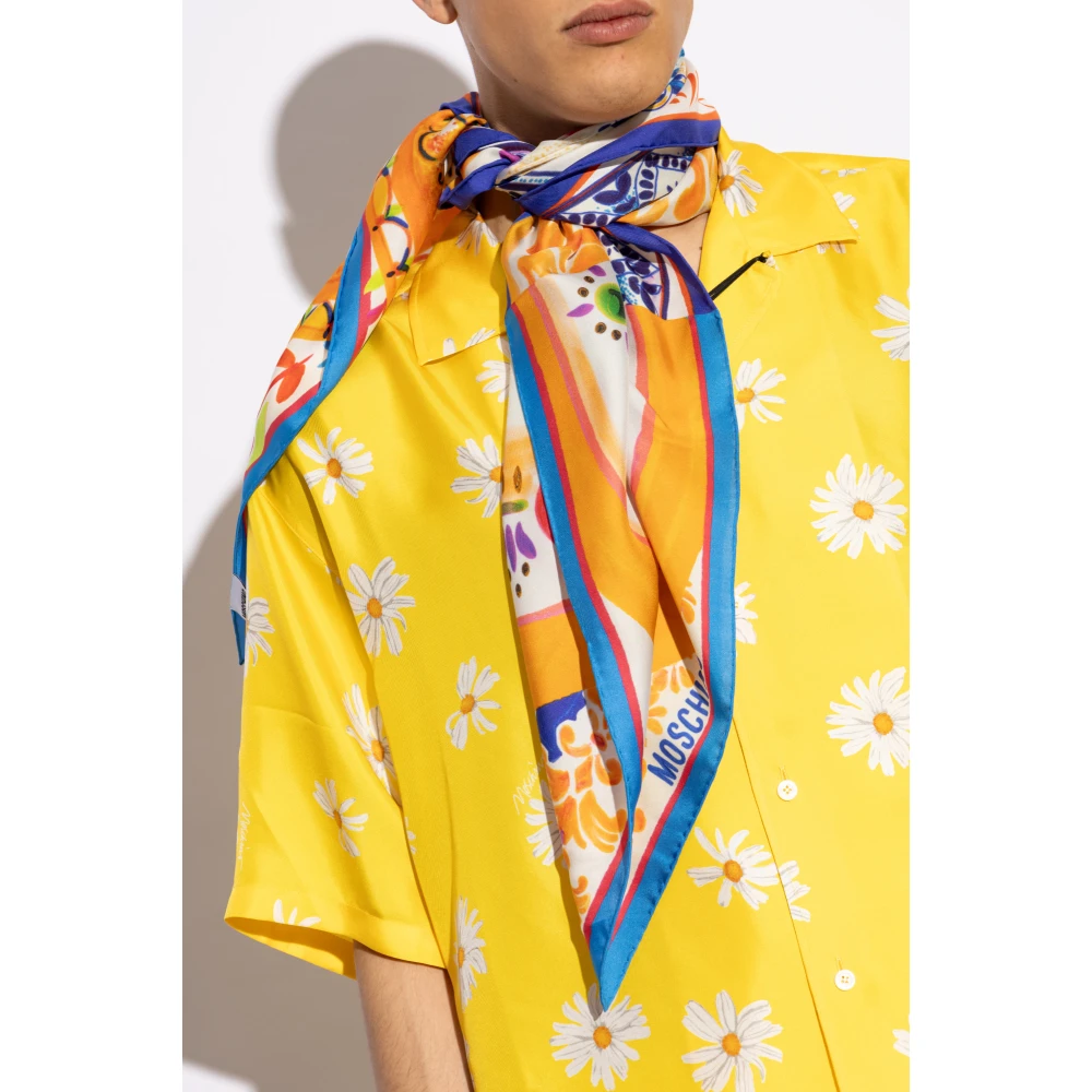 Moschino Zijden sjaal Multicolor Unisex
