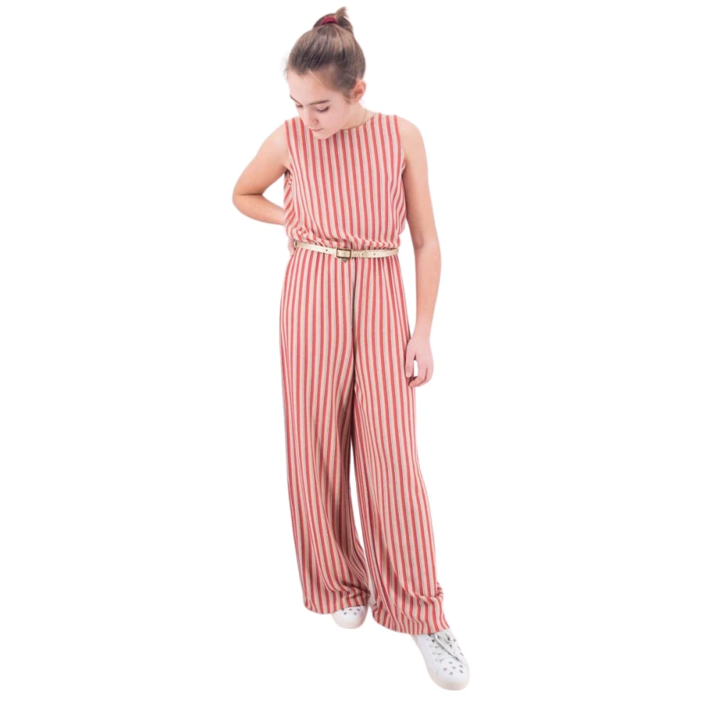 Liu Jo Randig Lurex Jumpsuit Red, Flicka