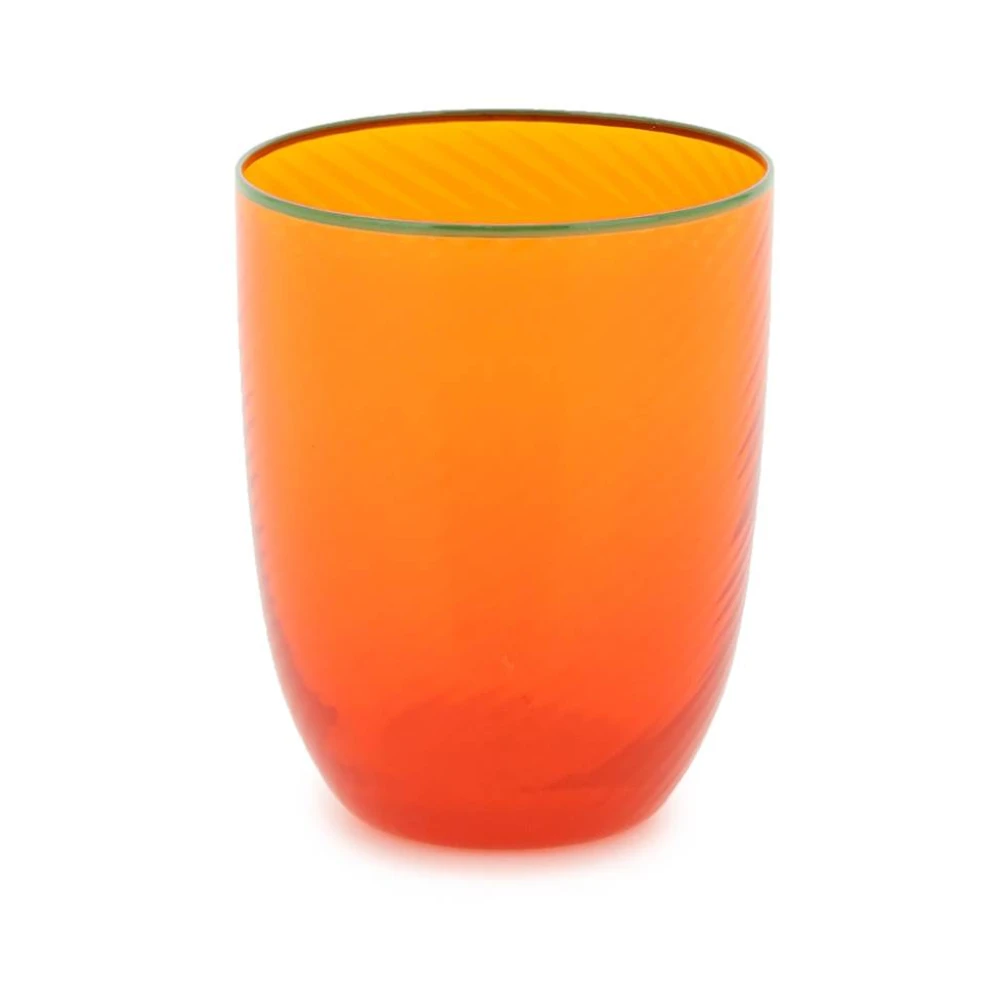 Cabana Livlig Murano Glas Matservis Orange, Unisex