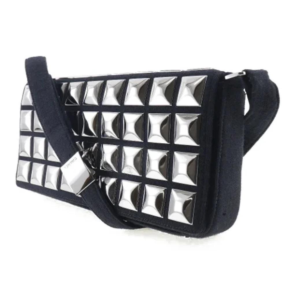Chanel Vintage Pre-owned Cotton chanel-bags Black Dames