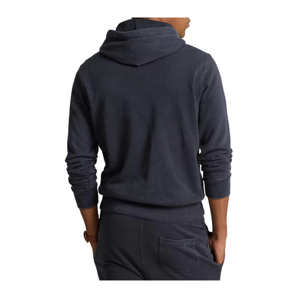 Polo Ralph Lauren Zwarte Loopback Terry Sweatshirt Black Heren