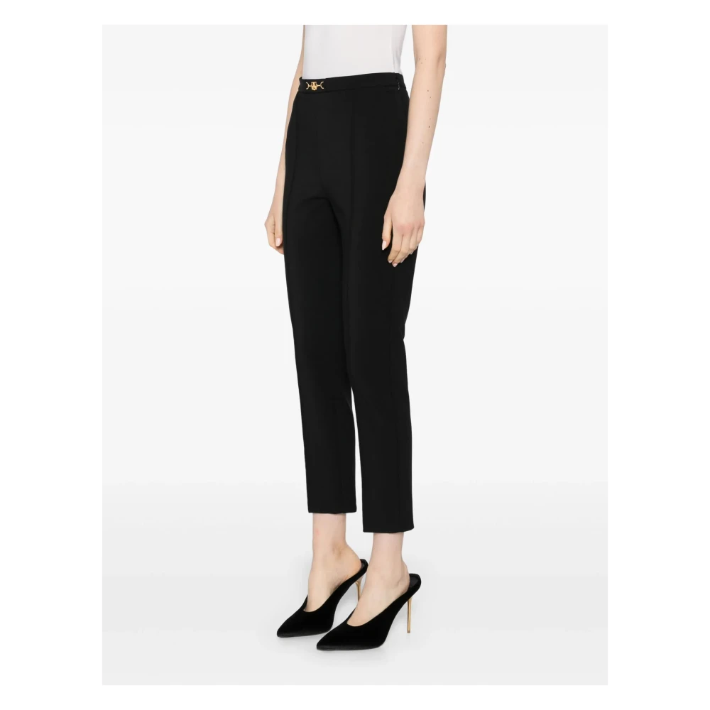 Elisabetta Franchi Zwarte Broek Black Dames