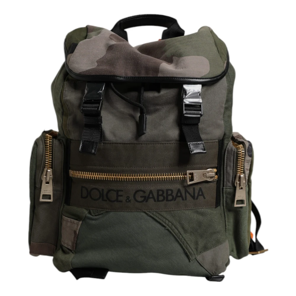 Dolce & Gabbana Unisex Green Backpack Bag