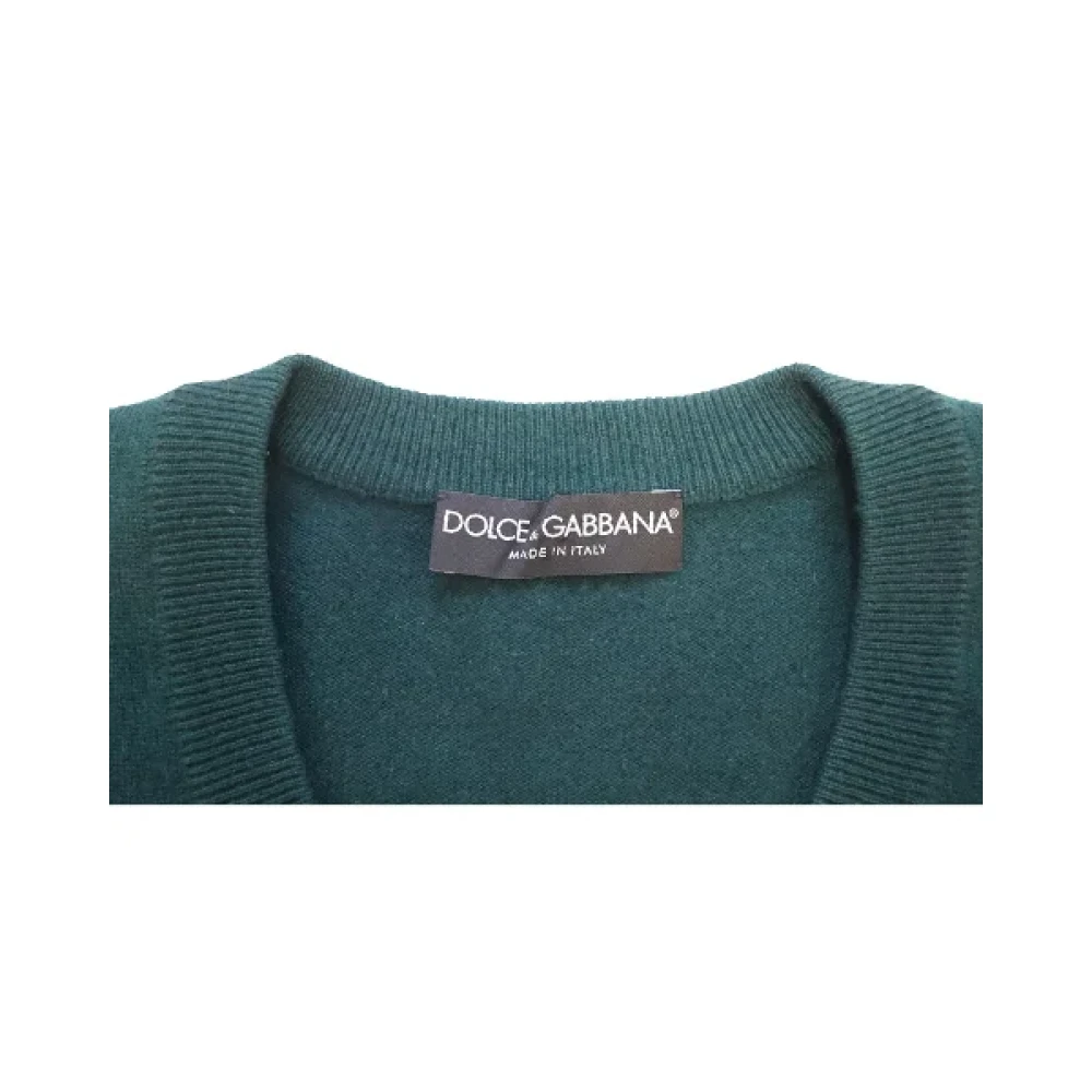 Dolce & Gabbana Pre-owned Wool tops Green Dames