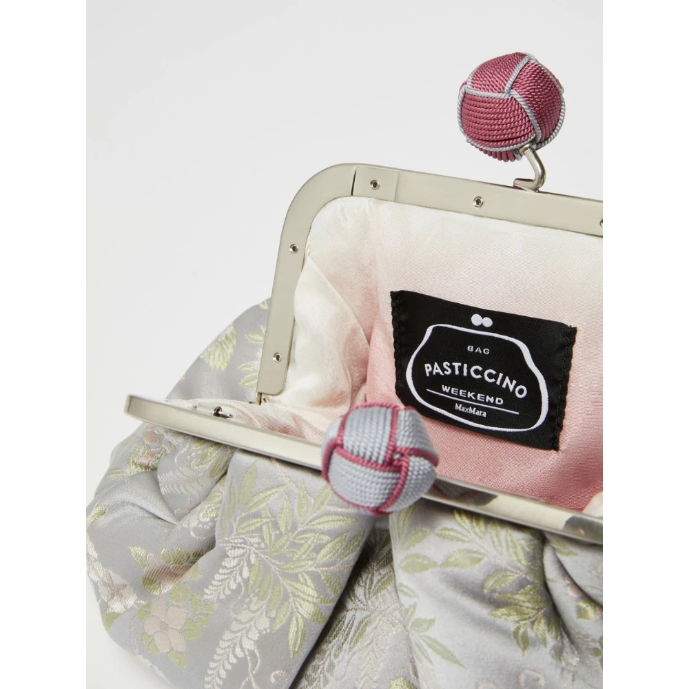 Max Mara Weekend Zijden Pasticcino Oosterse Stijl Handtas Gray Dames
